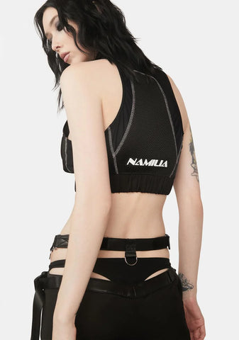 Tactical Zip-Up Vest Top