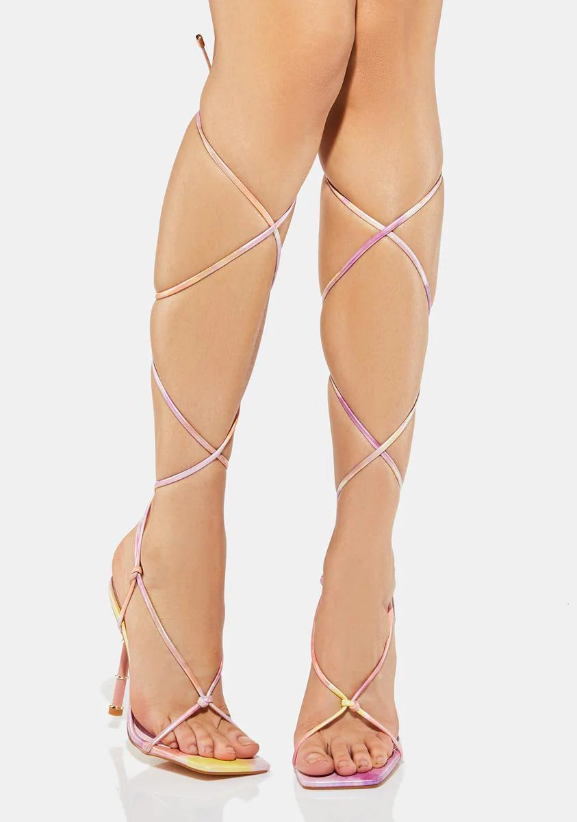 I'm Every Woman Lace Up Heels