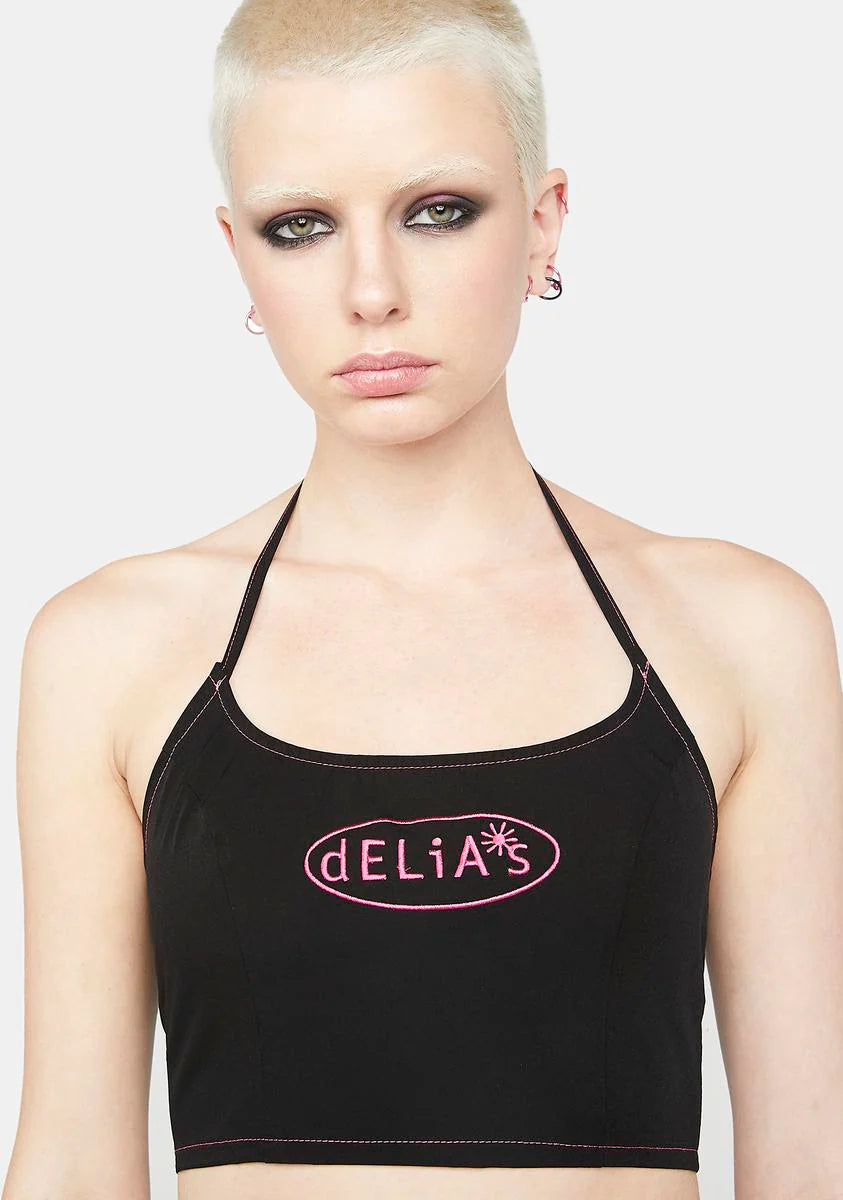 Slick Catching Wind Nylon Halter Top