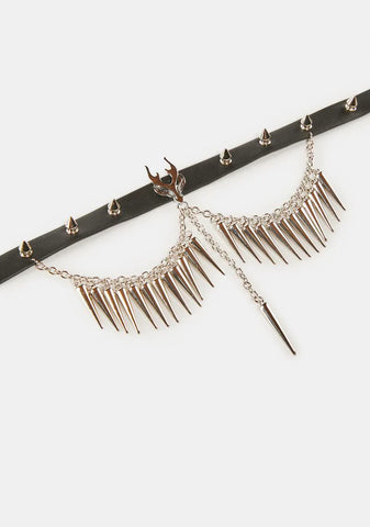 Blind Dragon Spiked Choker