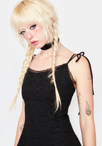 Noir Never Letting Go Mini Dress