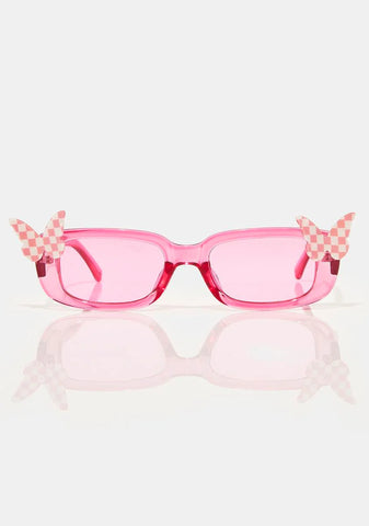 Blush Read My Mind Butterfly Sunglasses