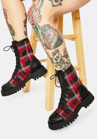 Hate To Love Combat Boots