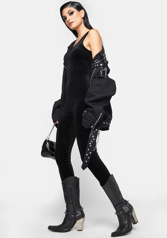 Fancy Notion Velvet Jumpsuit
