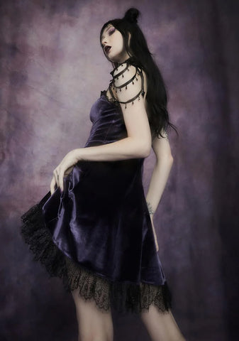 Violet Blind Faith Velvet Dress