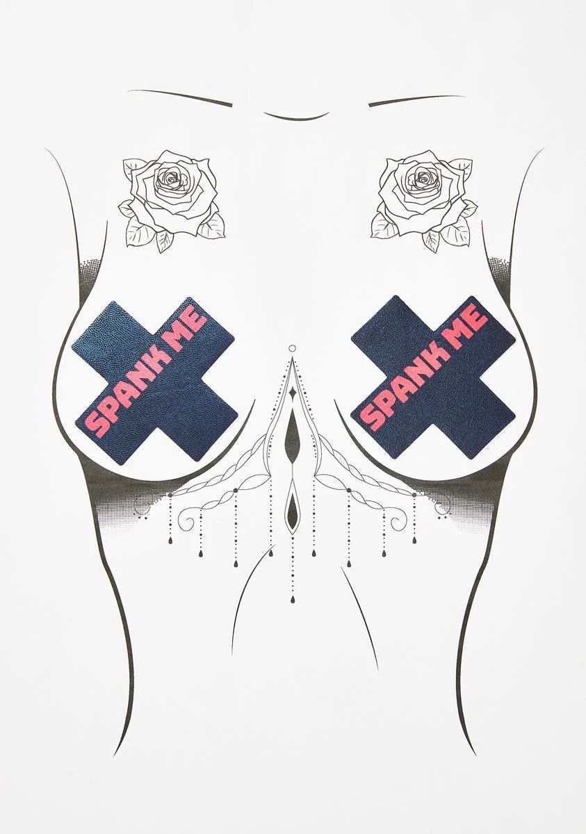Spank Me Cross Pasties