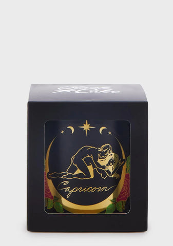 Rose Petal Capricorn Zodiac Candle