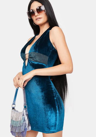 Love After Love Velvet Mini Dress