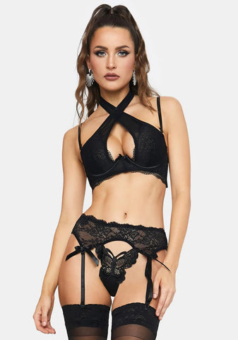Butterfly Kisses Garter Set