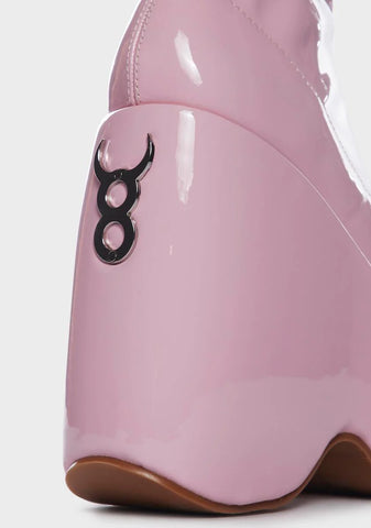 Baby Patent Say What You Mean Platform Boots