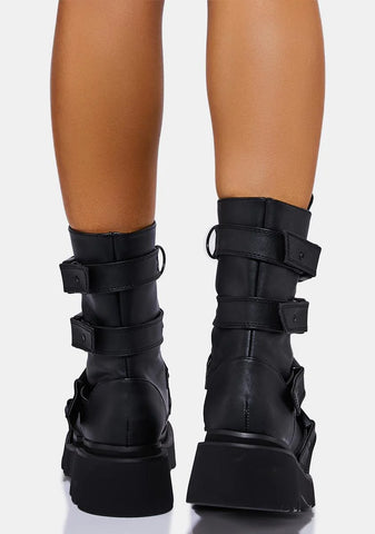 Renegade-55 Platform Calf High Boots