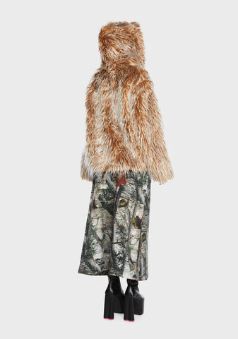 Tundra Hooded Faux Fur Jacket