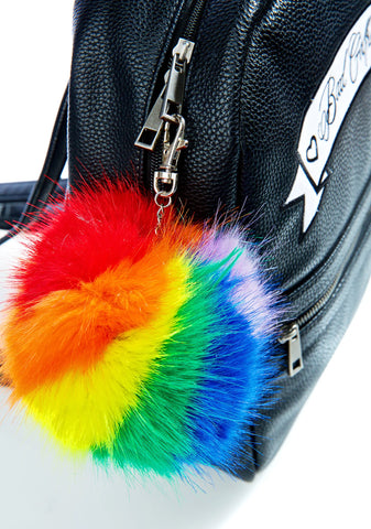 Spectrum Pom Pom Keychain