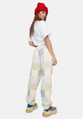 Megan Checkered Joggers