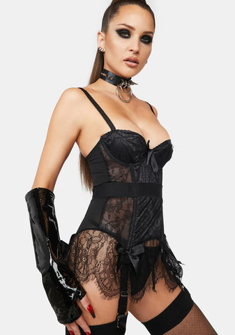 X Bettie Page Night Tempest Basque