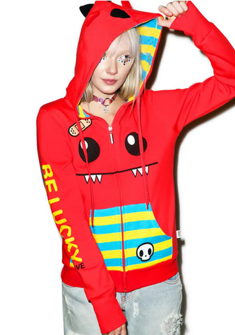 X So So Happy Fang Hoodie