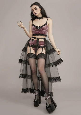 Rot And Regret Tiered Tulle Bustle