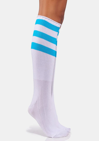 Aqua Boogie Oogie Knee High Socks