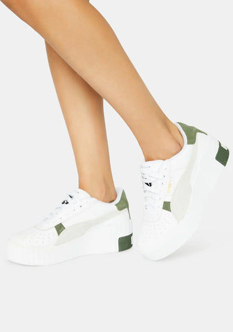 Cali Wedge Mix Sneakers
