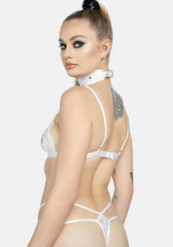 Marks The Spot Lace Thong