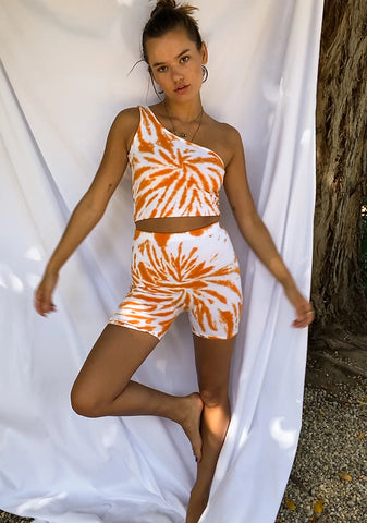 Pastel Tie Dye Aria Biker Shorts