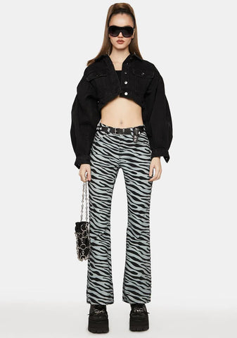 Zebra Print Wild Jeans