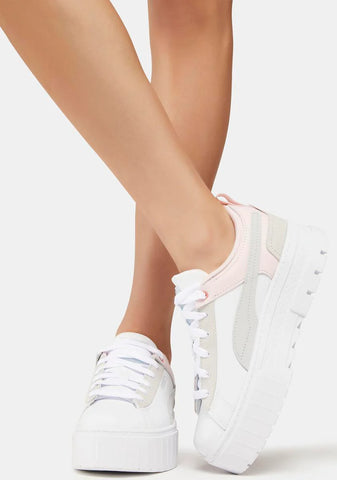 Chalk/Pink Mayze Raw Sneakers