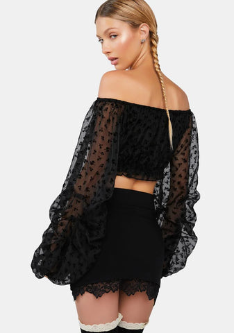 Tug My Heartstrings Puff Sleeve Top