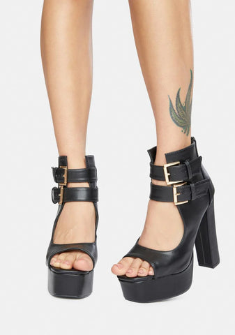 Need You Now Buckle Heels