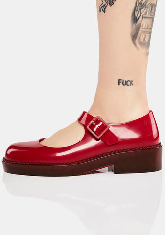 Red Lola Mary Janes
