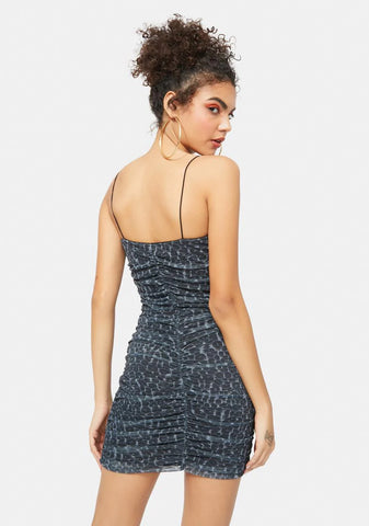 Party Animal Ruched Mini Dress