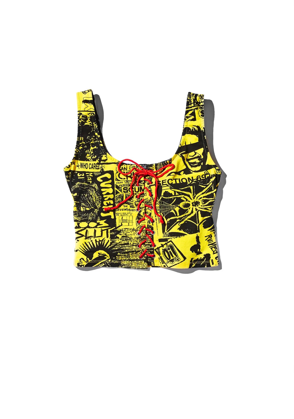 Headliner Lace-Up Crop Tank