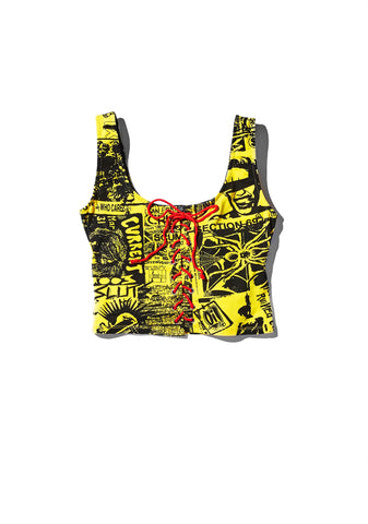 Headliner Lace-Up Crop Tank