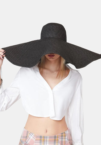 Wicked Jolly Holiday Wide Brim Straw Hat