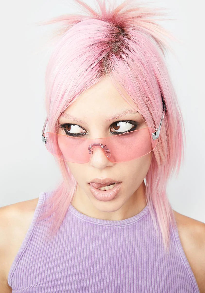 Paris Pink Shield Sunglasses