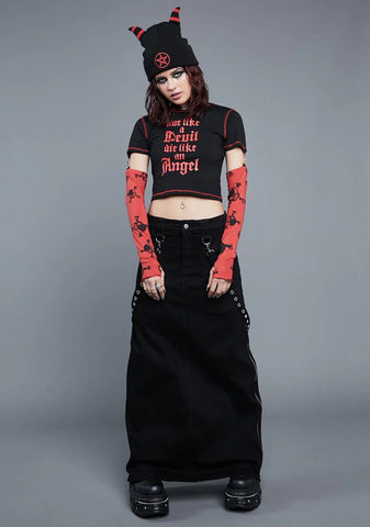 Solemn Promises Graphic Crop Top