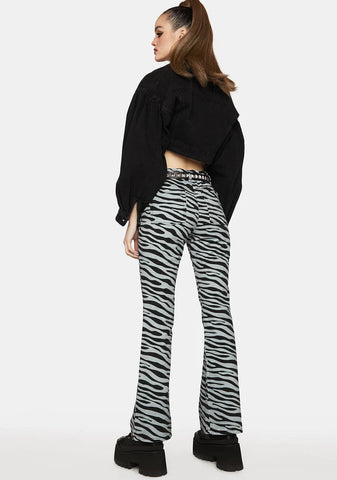 Zebra Print Wild Jeans