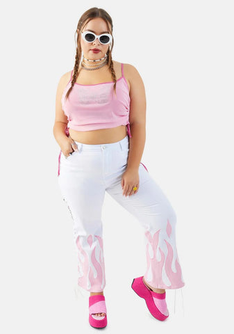 Plus Another Wonder Rhinestone Crop Tank