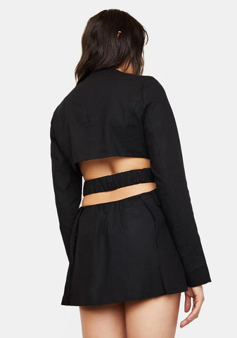 Feeling Expensive Cutout Blazer