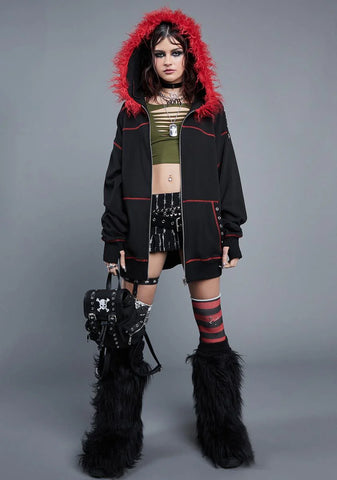 Nocturnal Moonlight Oversized Hoodie