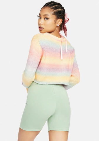 Sage Chill Truths Wrap Biker Shorts