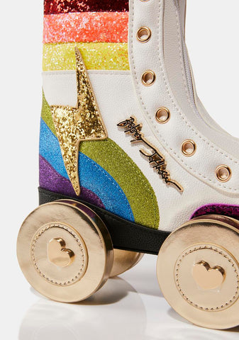 Rainbow Roller Derby Crossbody Bag