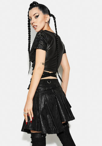 Night Punk Bandage Short Sleeve Tee Shirt