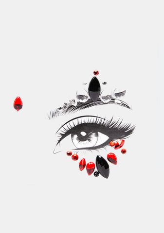 Little Bit Evil Face Jewels