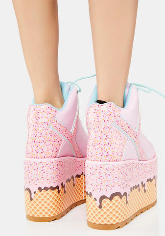 Qozmo Ice Cream Platform Sneakers