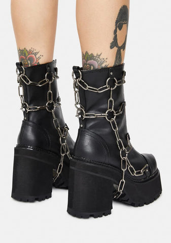 Assault-66 Platform Ankle Boots