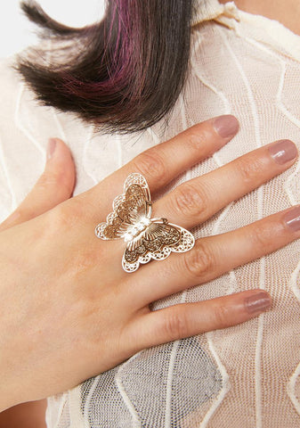 Carried Away Butterfly Ring