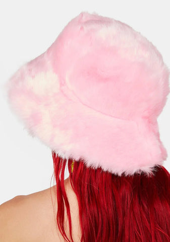 Electrifying Winks Fuzzy Bucket Hat
