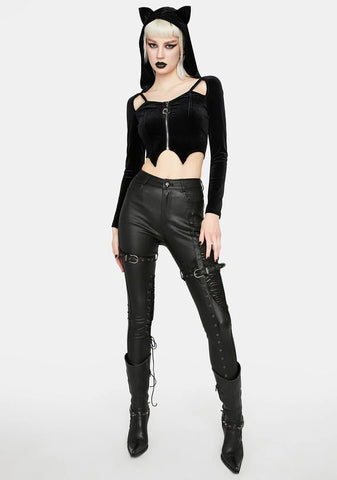 Cat Night Zip Hooded Top