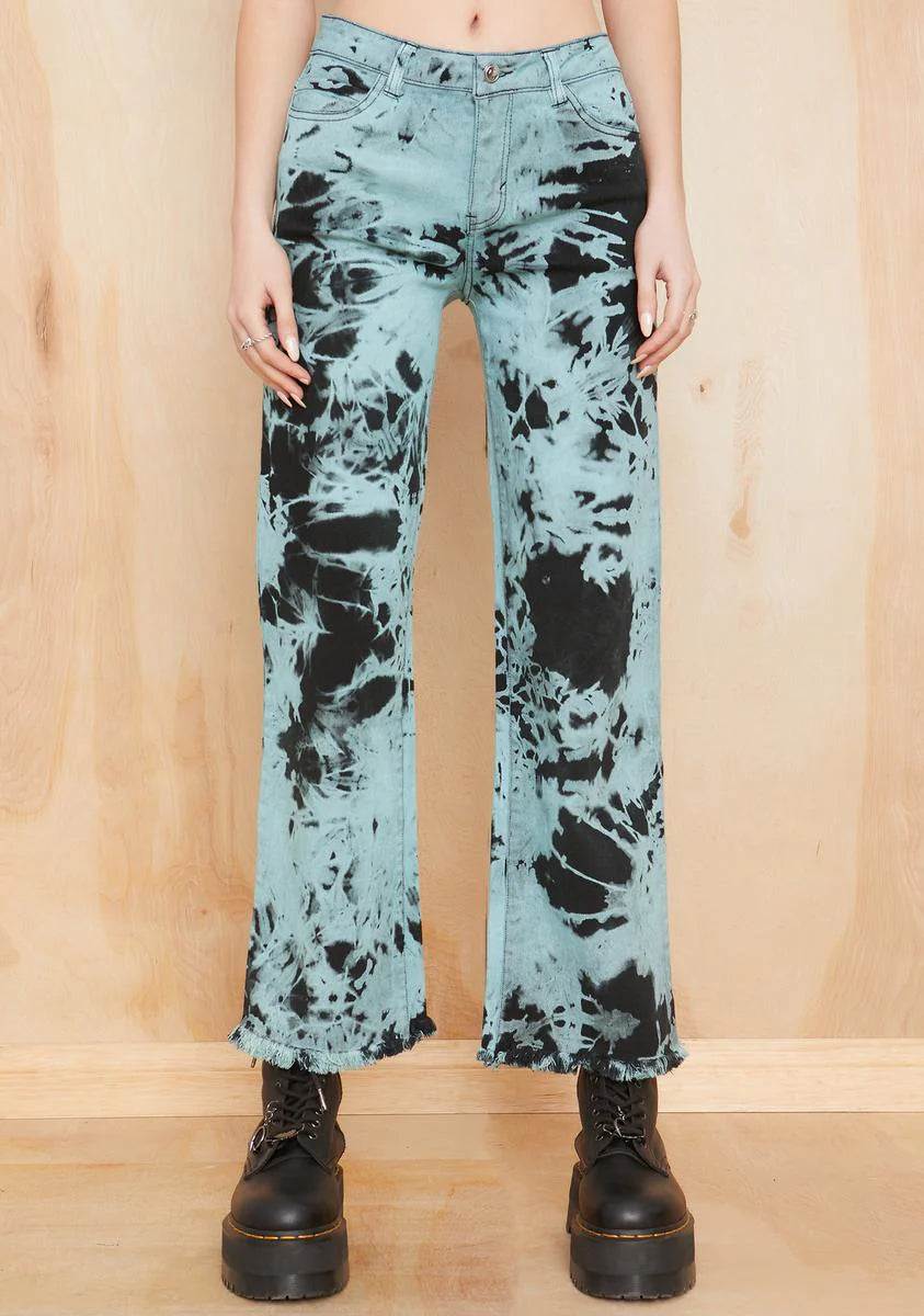 Ride Or Dye Wide Leg Jeans